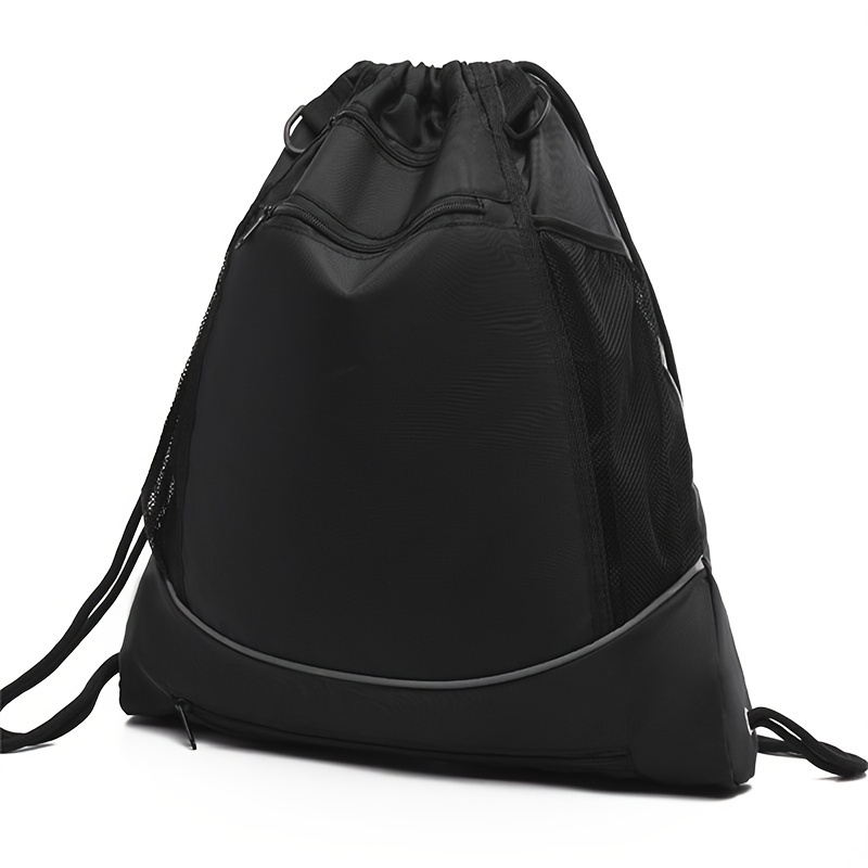 Versatile Sports Drawstring Backpack - Durable Nylon Mesh Bag for Basketball, Football, Soccer & Volleyball Storage - Ideal for Outdoor Activities, Gym, Yoga - For Sports Enthusiasts & Students - Perfect for Travel & Everyday Use - Image 4