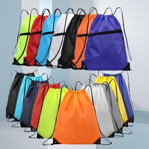1pc Multifunctional Drawstring Pouch Large Capacity Lightweight Backpack Foldable Storage Bag Wear-Resistant Nylon Beach Vacation Beach Swimming Portable Storage Bag Sports Fitness  Swimming  Outdoor  Travel Universal Backpack