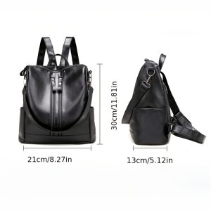 1pc Large-capacity Anti-theft Trendy Women's Fashion Backpack, a Practical Backpack Suitable for All Occasions, Stylish Accessory for Daily Outings, Short Trips, Outdoor Commuting, Shopping, School, Parties, and the Best Choice for a Hot - Image 3