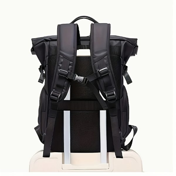 Fashion Design Gentleman Backpack Computer Bag-Large Capacity, Ultra-Light, Wear-Resistant, with Multiple Pockets, Suitable for Office, Business Trip, Travel, Adventure. Plus an Outdoor Emergency Blanket