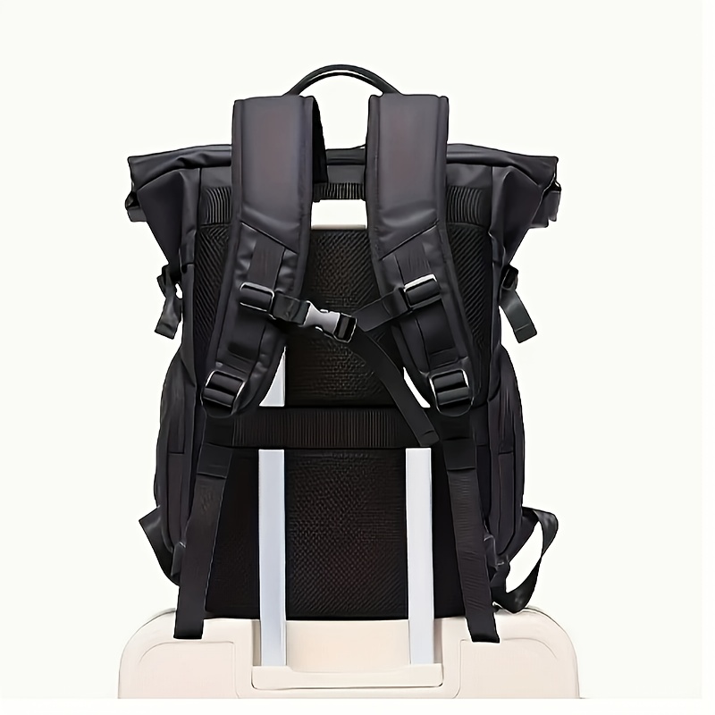 Fashion Design Gentleman Backpack Computer Bag-Large Capacity, Ultra-Light, Wear-Resistant, with Multiple Pockets, Suitable for Office, Business Trip, Travel, Adventure. Plus an Outdoor Emergency Blanket - Image 12