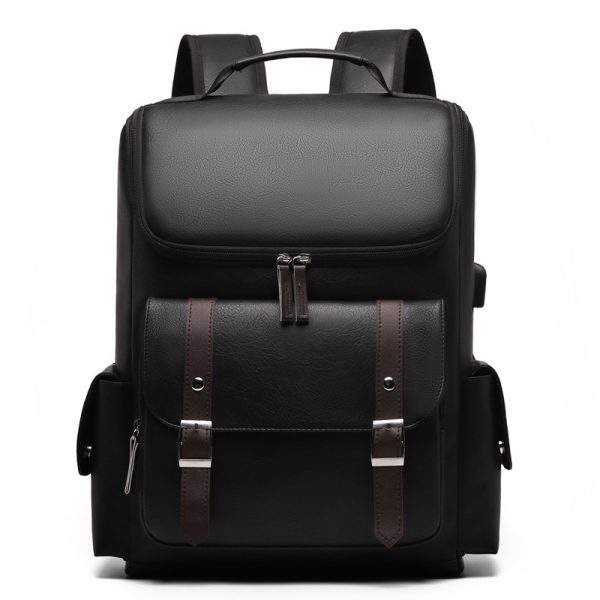 High Quality PU Laptop Backpack for Men and, 15-inch Computer Compartment 5.28-9.25gal Travel Backpack, Padded Air Mesh Straps Unisex Daypack for Spring Break Getaways& Casual Travel