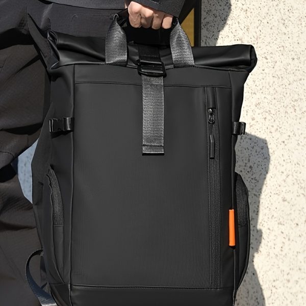 Fashion Design Gentleman Backpack Computer Bag-Large Capacity, Ultra-Light, Wear-Resistant, with Multiple Pockets, Suitable for Office, Business Trip, Travel, Adventure. Plus an Outdoor Emergency Blanket