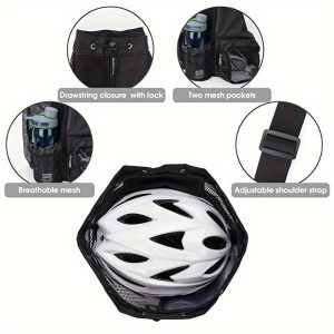 Swimming Backpack with Wet Pocket - Lightweight Gym Bag, Quick-Dry Swim Gear Organizer with Mesh Pocket for Pool, Travel, School - Water Sports Backpack for Men & Women, Swimming Accessories, Poolside Accessory, Adjustable Drawstrings - Image 3