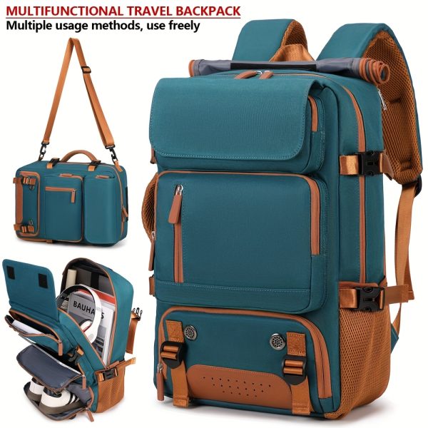 Large Capacity Laptop Backpack Compatible for 16-Inch Notebooks - Lightweight Soft Travel Hiking Bookbag with Adjustable Straps, Padded Back & Practical Pockets - Unisex Computer Backpack for, s, College ()
