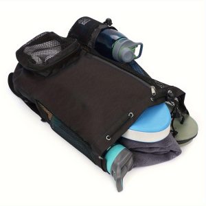 Swimming Backpack with Wet Pocket - Lightweight Gym Bag, Quick-Dry Swim Gear Organizer with Mesh Pocket for Pool, Travel, School - Water Sports Backpack for Men & Women, Swimming Accessories, Poolside Accessory, Adjustable Drawstrings - Image 8