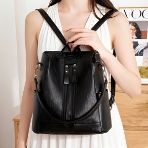 1pc Large-capacity Anti-theft Trendy Women's Fashion Backpack, a Practical Backpack Suitable for All Occasions, Stylish Accessory for Daily Outings, Short Trips, Outdoor Commuting, Shopping, School, Parties, and the Best Choice for a Hot - Image 4