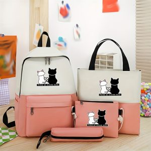 Color Block Cartoon Print Set - Image 8