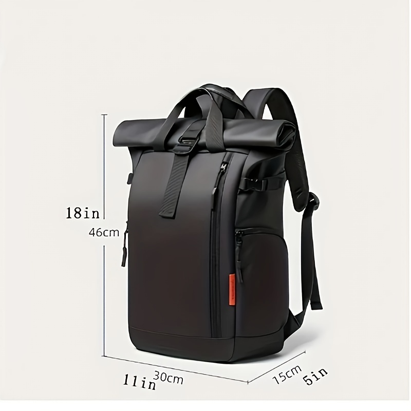 Fashion Design Gentleman Backpack Computer Bag-Large Capacity, Ultra-Light, Wear-Resistant, with Multiple Pockets, Suitable for Office, Business Trip, Travel, Adventure. Plus an Outdoor Emergency Blanket - Image 10