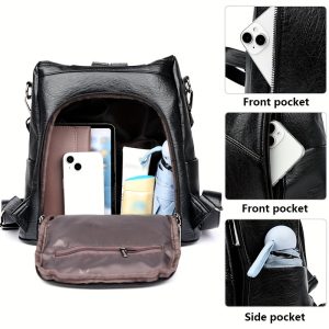 Simple And Versatile Multi Functional Going Out Travel Student Schoolbag, Large Capacity Backpack - For Students & Professionals - Suitable for Everyday Use, Travel & School - Perfect Gift for Back to School & Travel - Image 10