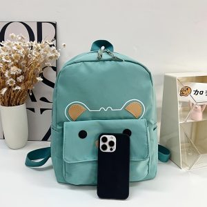 1pc ' Personalized Name Text Backpack with Cute Bear Pattern - Back Bag, Lightweight Nylon Bookbag Suitable for Travel, Commuting, Gift for Sisters (Add Your Name) - Image 9