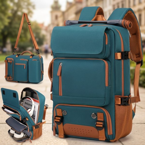 Large Capacity Laptop Backpack Compatible for 16-Inch Notebooks - Lightweight Soft Travel Hiking Bookbag with Adjustable Straps, Padded Back & Practical Pockets - Unisex Computer Backpack for, s, College ()