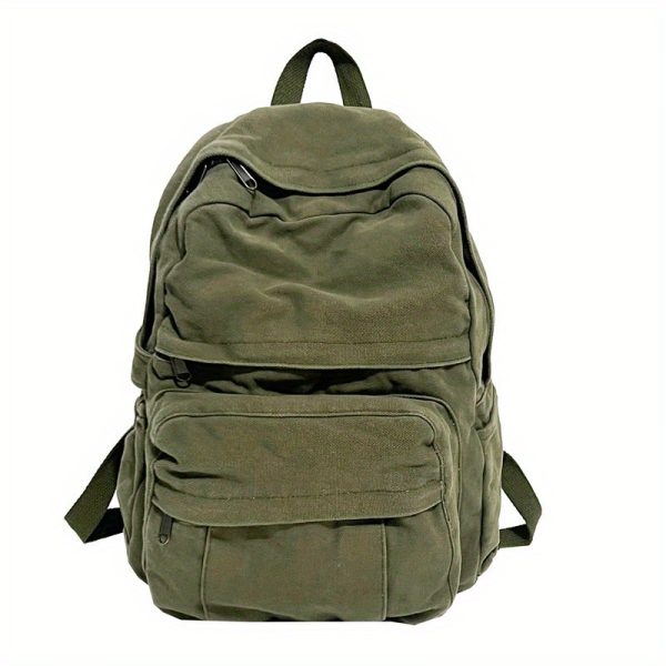 Solid color old retro Women's bag, casual Women's backpack, very suitable for daily use.