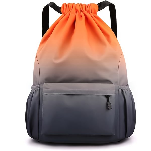 Leisure Backpack High-capacity Drawstring Backpack Strap Pocket Training Bag Outdoor Travel Bag Travel Bag