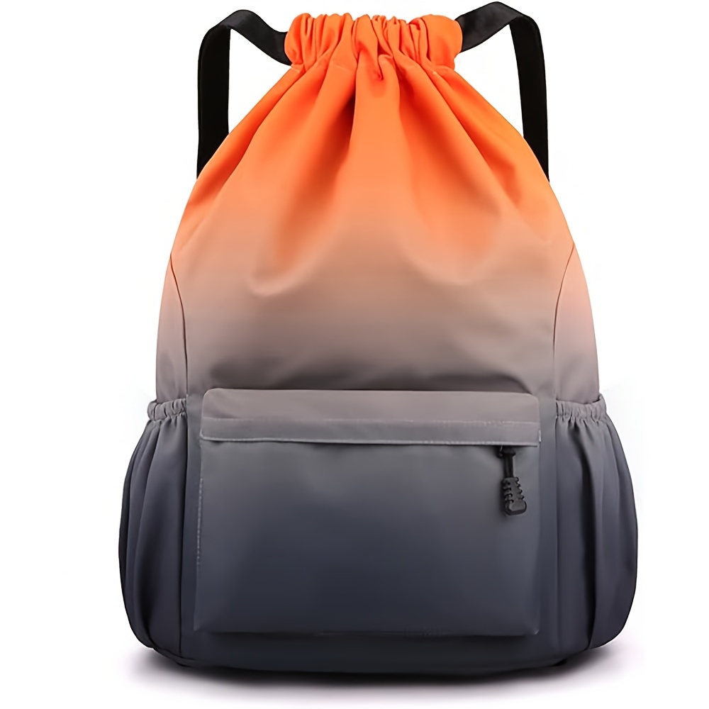 Leisure Backpack High-capacity Drawstring Backpack Strap Pocket Training Bag Outdoor Travel Bag Travel Bag - Image 7