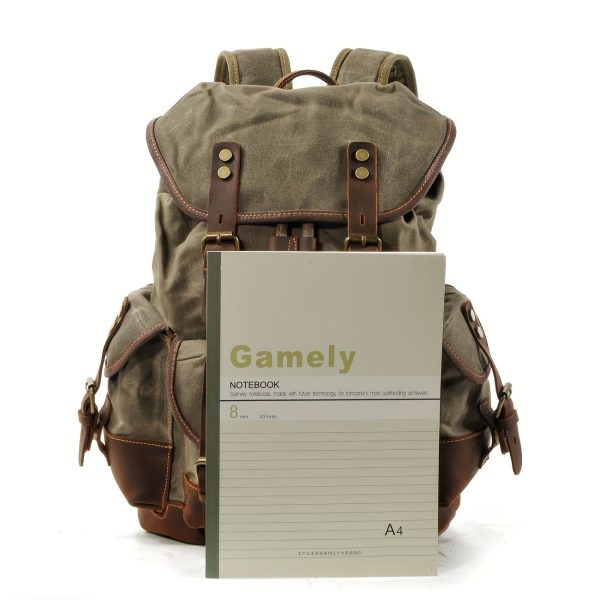 Vintage Outdoor Backpack Casual Student School Bag Large Capacity Travel Backpack Stitched Mountaineering Bag
