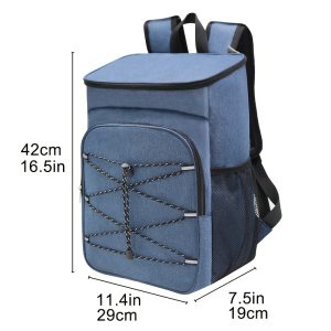 Large Capacity Durable Oxford Cloth Thermal Insulation Backpack, Portable Leak-Proof Insulated Bag, Ice Bag, Suitable for Schools, Canteens, Camping, Picnics, And Beaches, Youth And Workers for Home Kitchen Supplies - Image 7