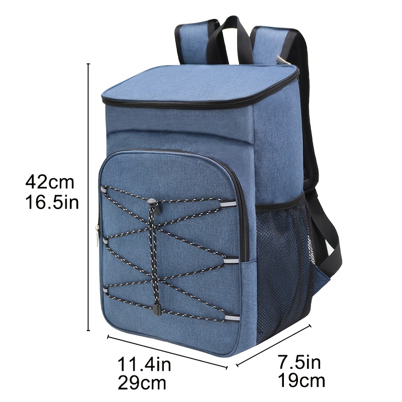Large Capacity Durable Oxford Cloth Thermal Insulation Backpack, Portable Leak-Proof Insulated Bag, Ice Bag, Suitable for Schools, Canteens, Camping, Picnics, And Beaches, Youth And Workers for Home Kitchen Supplies - Image 7
