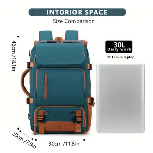 Large Capacity Laptop Backpack Compatible for 16-Inch Notebooks - Lightweight Soft Travel Hiking Bookbag with Adjustable Straps, Padded Back & Practical Pockets - Unisex Computer Backpack for, s, College () - Image 7