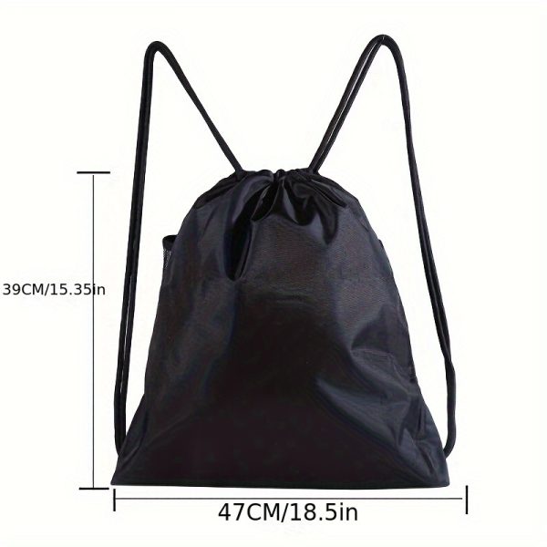 Versatile Sports Drawstring Backpack - Durable Nylon Mesh Bag for Basketball, Football, Soccer & Volleyball Storage - Ideal for Outdoor Activities, Gym, Yoga - For Sports Enthusiasts & Students - Perfect for Travel & Everyday Use