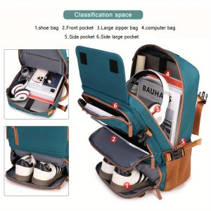 Large Capacity Laptop Backpack Compatible for 16-Inch Notebooks - Lightweight Soft Travel Hiking Bookbag with Adjustable Straps, Padded Back & Practical Pockets - Unisex Computer Backpack for, s, College () - Image 6