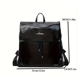 Four Large Capacity Backpack with Adjustable Shoulder Straps & Pull-String Closure - Soft Bookbag, Laptop Carrier Suitable for Commuting, Travel, College,, - Image 4