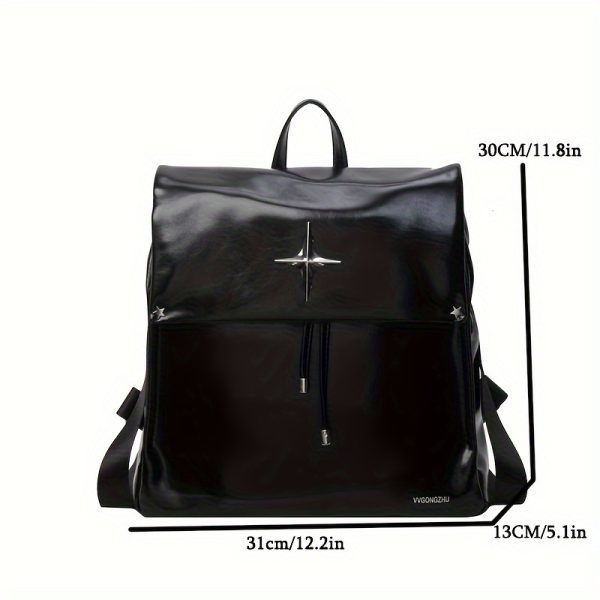 Four Large Capacity Backpack with Adjustable Shoulder Straps & Pull-String Closure - Soft Bookbag, Laptop Carrier Suitable for Commuting, Travel, College,,
