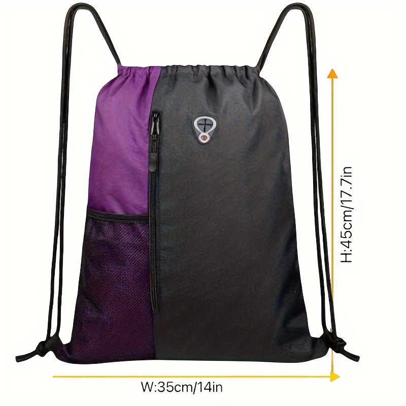 Casual Drawstring Backpack - Lightweight Travel Bundle Pockets, Durable Storage Sack - For Men & Women - Suitable for Gym, Sports, Outdoor Activities - Perfect Gift for Students & Travelers - Image 8