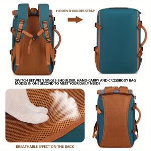 Large Capacity Laptop Backpack Compatible for 16-Inch Notebooks - Lightweight Soft Travel Hiking Bookbag with Adjustable Straps, Padded Back & Practical Pockets - Unisex Computer Backpack for, s, College () - Image 12