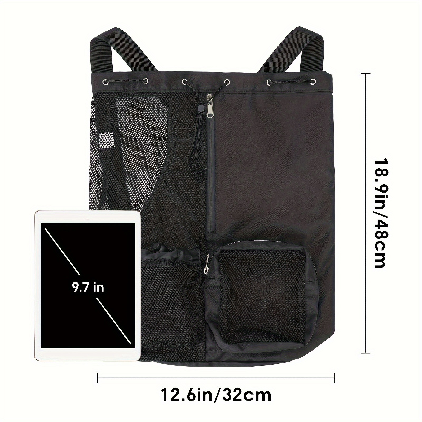 Swimming Backpack with Wet Pocket - Lightweight Gym Bag, Quick-Dry Swim Gear Organizer with Mesh Pocket for Pool, Travel, School - Water Sports Backpack for Men & Women, Swimming Accessories, Poolside Accessory, Adjustable Drawstrings - Image 10