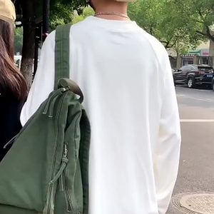 Fashion Backpack, Pure Backpack, Solid Color Large Capacity Student Bookbag, Workwear Style - Image 10