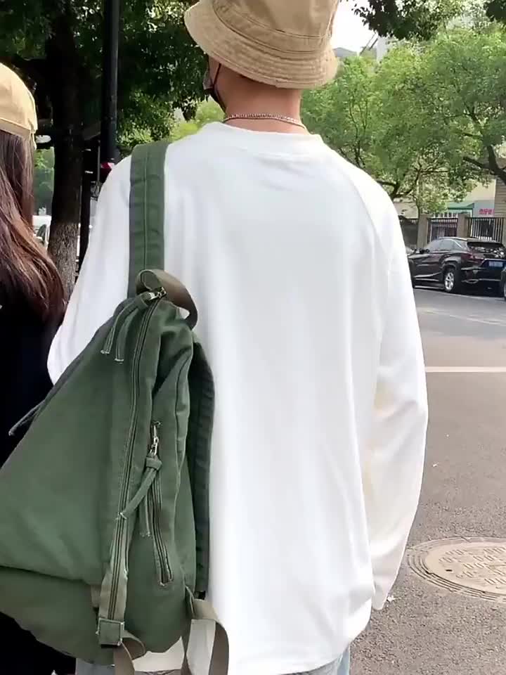 Fashion Backpack, Pure Backpack, Solid Color Large Capacity Student Bookbag, Workwear Style - Image 10
