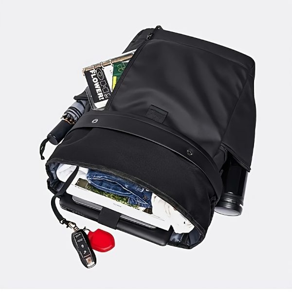 Fashion Design Gentleman Backpack Computer Bag-Large Capacity, Ultra-Light, Wear-Resistant, with Multiple Pockets, Suitable for Office, Business Trip, Travel, Adventure. Plus an Outdoor Emergency Blanket