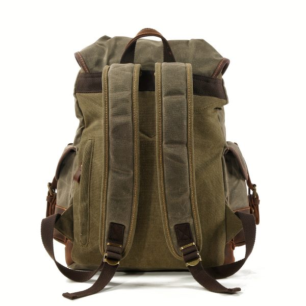 Vintage Outdoor Backpack Casual Student School Bag Large Capacity Travel Backpack Stitched Mountaineering Bag