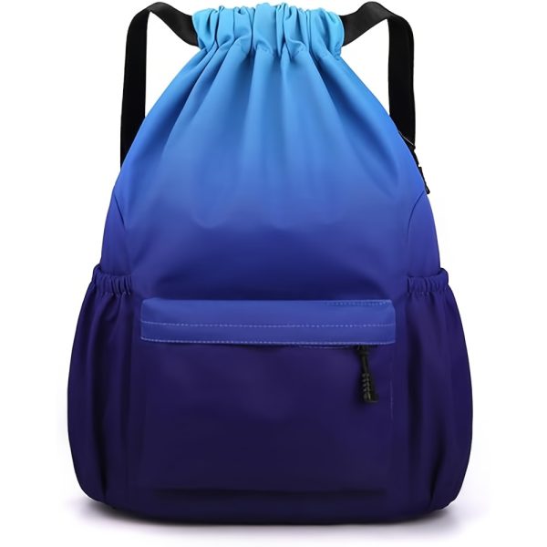 Leisure Backpack High-capacity Drawstring Backpack Strap Pocket Training Bag Outdoor Travel Bag Travel Bag