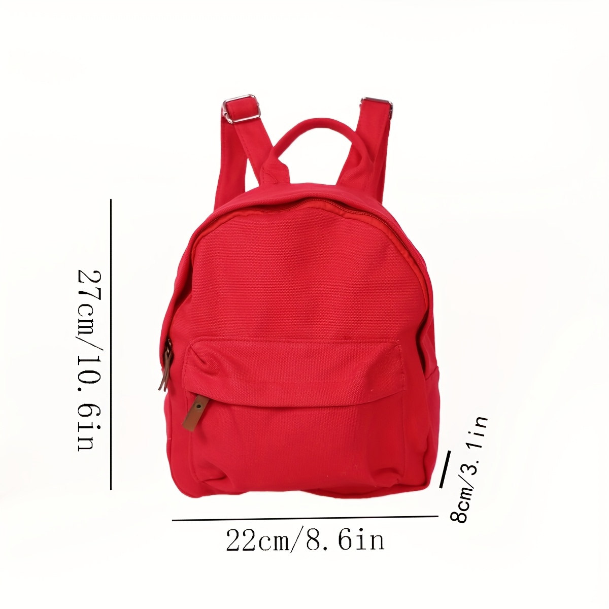 1pc Casual Backpack with an Outer Zippered Pocket, Suitable for Outdoor Sports Storage, Commuting, And Travel Portability - Image 7
