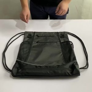 Versatile Sports Drawstring Backpack - Durable Nylon Mesh Bag for Basketball, Football, Soccer & Volleyball Storage - Ideal for Outdoor Activities, Gym, Yoga - For Sports Enthusiasts & Students - Perfect for Travel & Everyday Use - Image 8