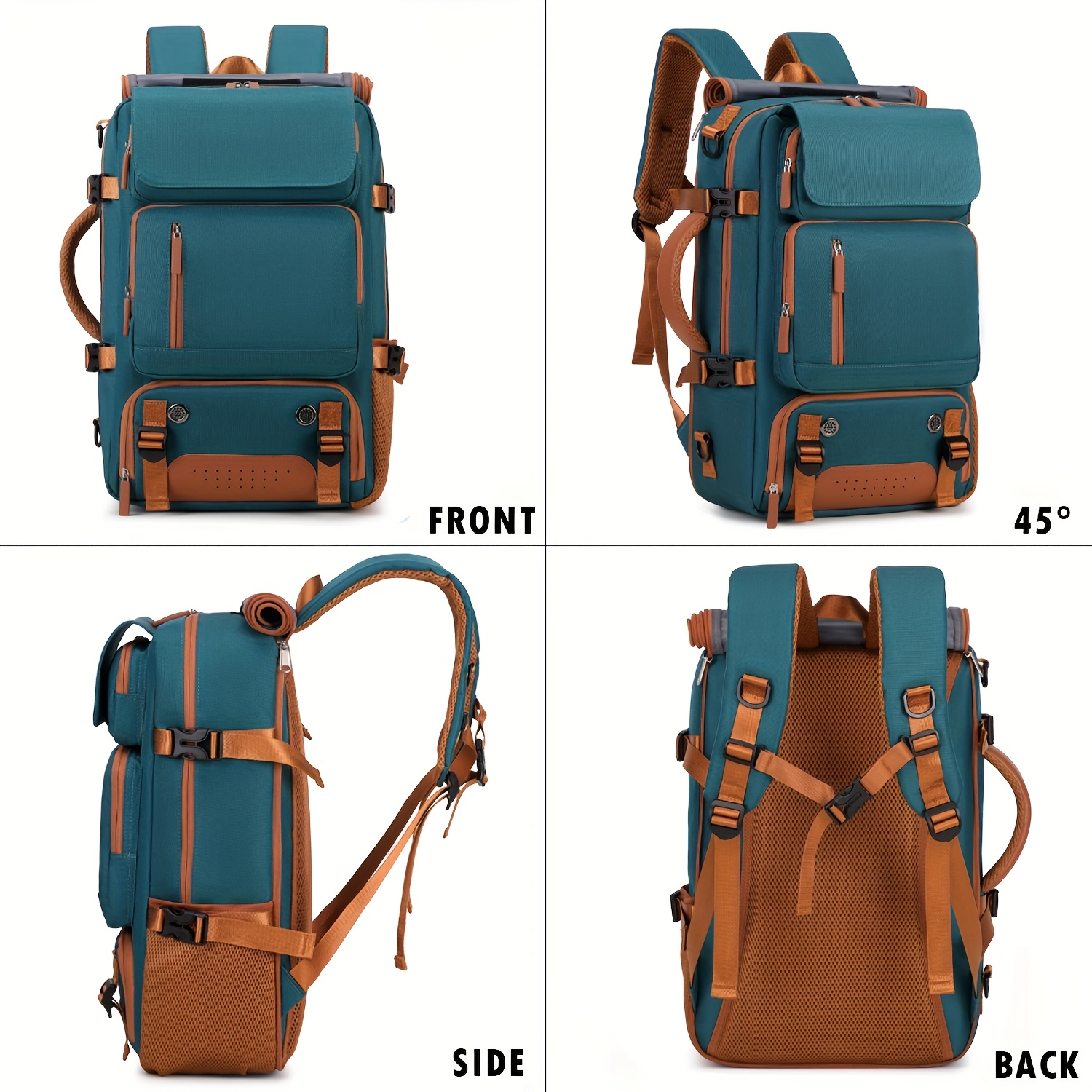Large Capacity Laptop Backpack Compatible for 16-Inch Notebooks - Lightweight Soft Travel Hiking Bookbag with Adjustable Straps, Padded Back & Practical Pockets - Unisex Computer Backpack for, s, College () - Image 3