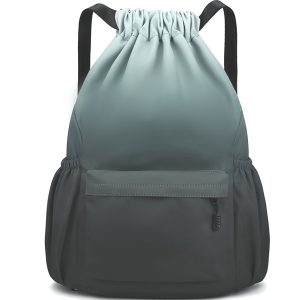 Leisure Backpack High-capacity Drawstring Backpack Strap Pocket Training Bag Outdoor Travel Bag Travel Bag - Image 5