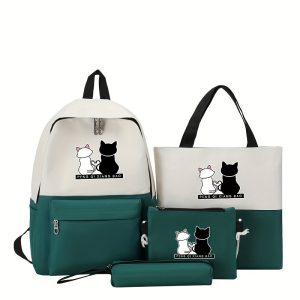 Color Block Cartoon Print Set - Image 6