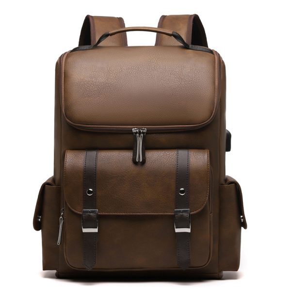 High Quality PU Laptop Backpack for Men and, 15-inch Computer Compartment 5.28-9.25gal Travel Backpack, Padded Air Mesh Straps Unisex Daypack for Spring Break Getaways& Casual Travel