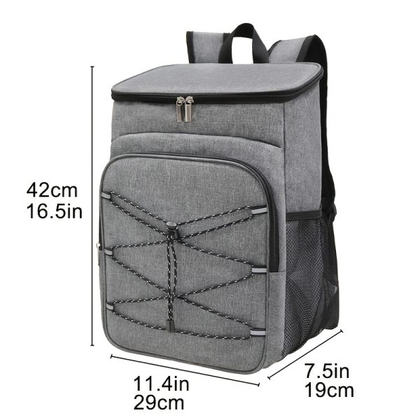 Large Capacity Durable Oxford Cloth Thermal Insulation Backpack, Portable Leak-Proof Insulated Bag, Ice Bag, Suitable for Schools, Canteens, Camping, Picnics, And Beaches, Youth And Workers for Home Kitchen Supplies