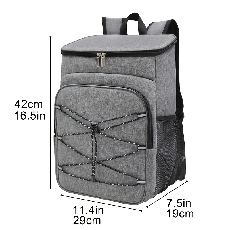 Large Capacity Durable Oxford Cloth Thermal Insulation Backpack, Portable Leak-Proof Insulated Bag, Ice Bag, Suitable for Schools, Canteens, Camping, Picnics, And Beaches, Youth And Workers for Home Kitchen Supplies - Image 4