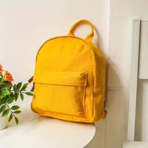 1pc Casual Backpack with an Outer Zippered Pocket, Suitable for Outdoor Sports Storage, Commuting, And Travel Portability - Image 3