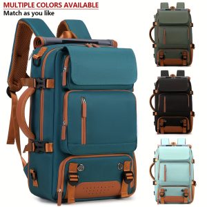 Large Capacity Laptop Backpack Compatible for 16-Inch Notebooks - Lightweight Soft Travel Hiking Bookbag with Adjustable Straps, Padded Back & Practical Pockets - Unisex Computer Backpack for, s, College ()
