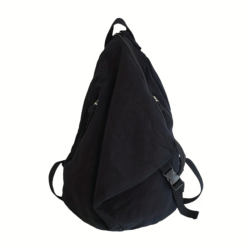 Fashion Backpack, Pure Backpack, Solid Color Large Capacity Student Bookbag, Workwear Style - Image 9