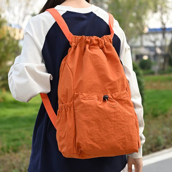 1pc Multi-Functional Women'S Backpack Single Shoulder Bag High-Quality Material Adjustable Shoulder Strap Foldable Space-Saving Outdoor Sports Fitness Large Capacity Lightweight Backpack Unisex Casual Travel Bag Book Bag Storage Bag Mountaineering B