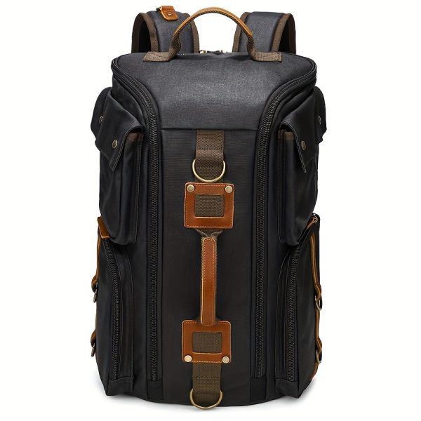 Spacious Canvas Hiking Backpack - Durable, Versatile & Stylish - For Hiking, Camping, Traveling, School & Work - Ideal for Outdoor Enthusiasts & Busy Individuals - Perfect Gift for Adventurers