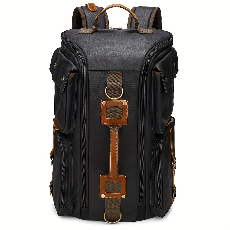 Spacious Canvas Hiking Backpack - Durable, Versatile & Stylish - For Hiking, Camping, Traveling, School & Work - Ideal for Outdoor Enthusiasts & Busy Individuals - Perfect Gift for Adventurers - Image 5