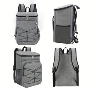 Large Capacity Durable Oxford Cloth Thermal Insulation Backpack, Portable Leak-Proof Insulated Bag, Ice Bag, Suitable for Schools, Canteens, Camping, Picnics, And Beaches, Youth And Workers for Home Kitchen Supplies - Image 3